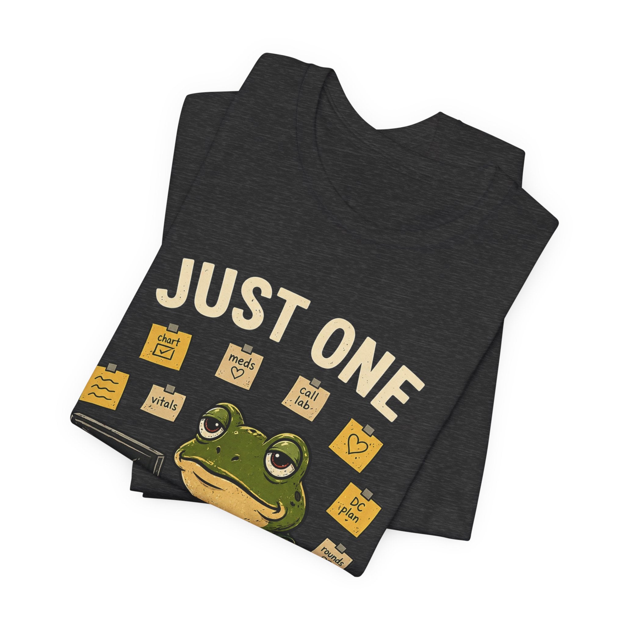Just One More Note Frog T-Shirt – Funny Planner & Note-Taking Tee