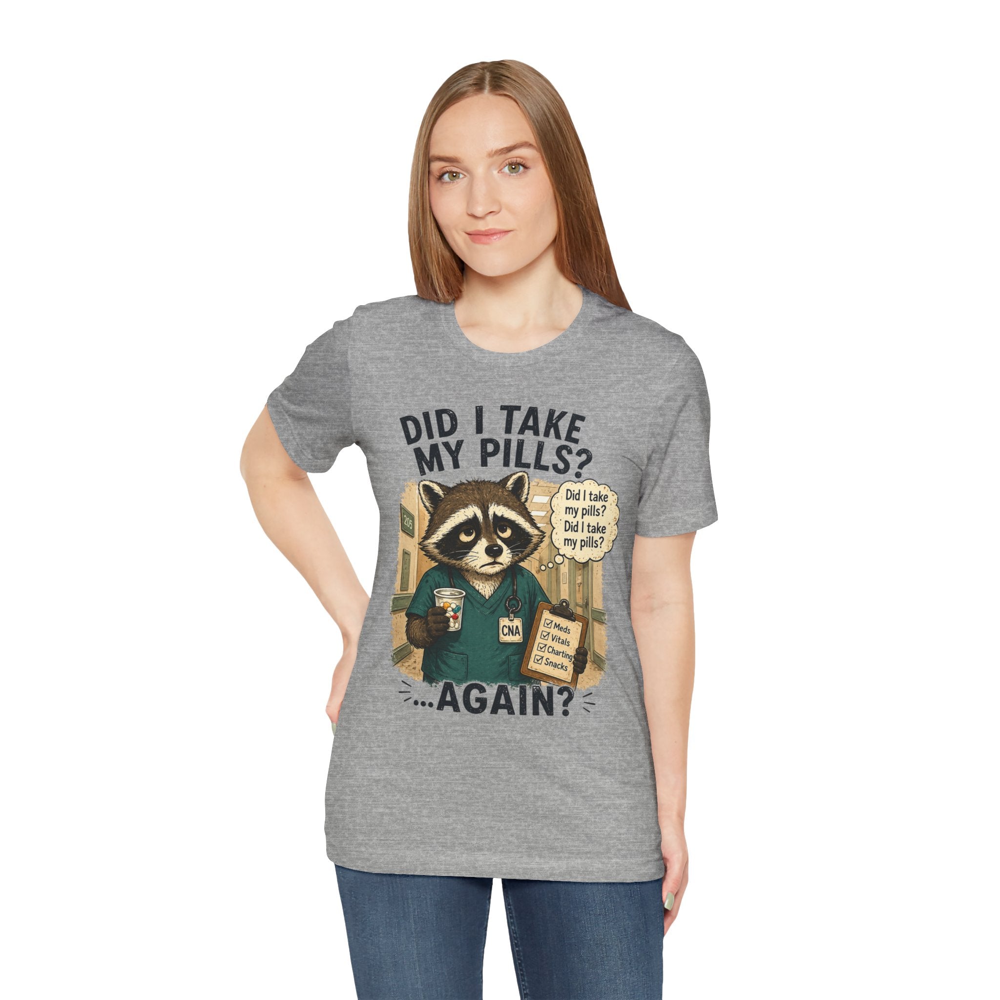 Did I Take My Pills Again? Raccoon Graphic T-Shirt