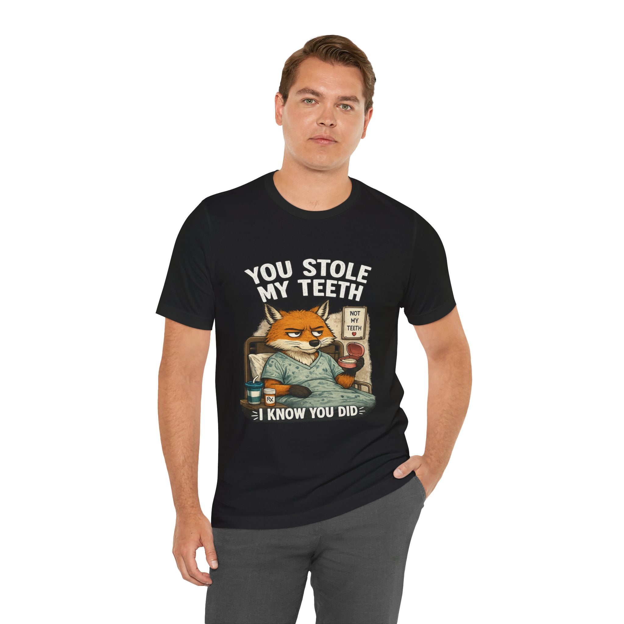 You Stole My Teeth Fox T-Shirt — Funny Dentist/Tooth Fairy Humor Tee