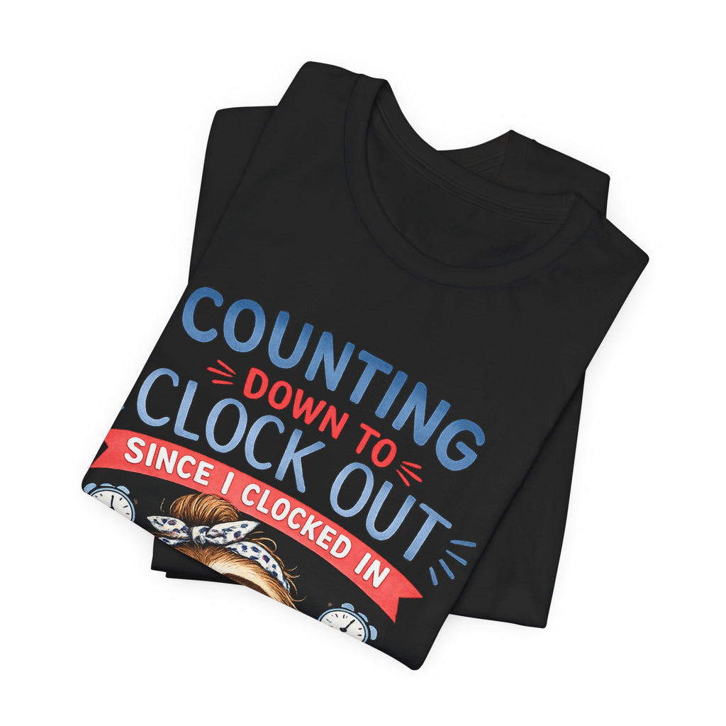 Counting Down to Clock Out RN Tee — Funny Nurse Sloth Shirt